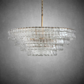Ghiaccio Round Glass Chandelier