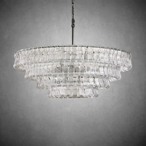 Ghiaccio Round Glass Chandelier