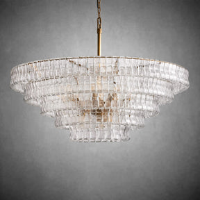 Ghiaccio Round Glass Chandelier