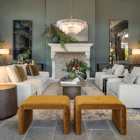 Ghiaccio Round Glass Chandelier