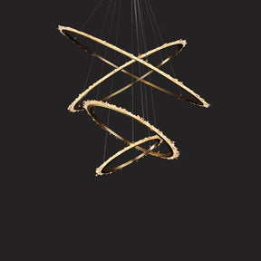 Gina Rock Crystal Ring Chandelier