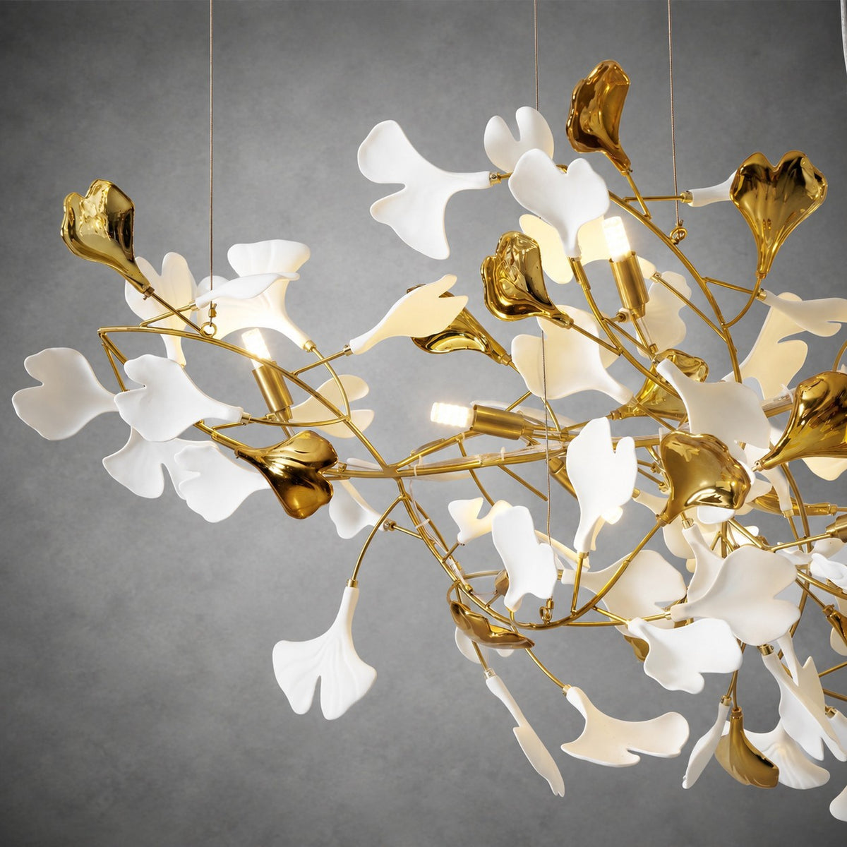 Gingko Ceramics Combination Branch Chandelier