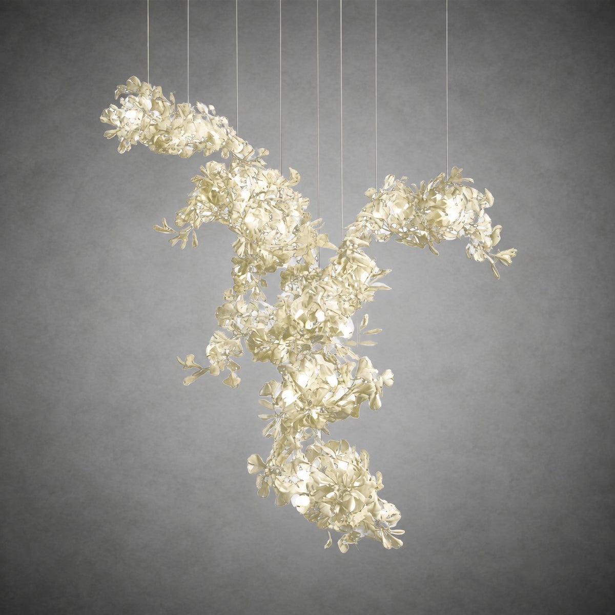 Gingko Ceramics Combination Branch Chandelier