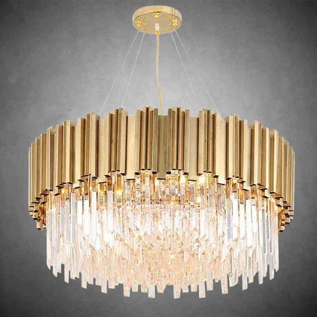 Giovanni Crystal Round Chandelier