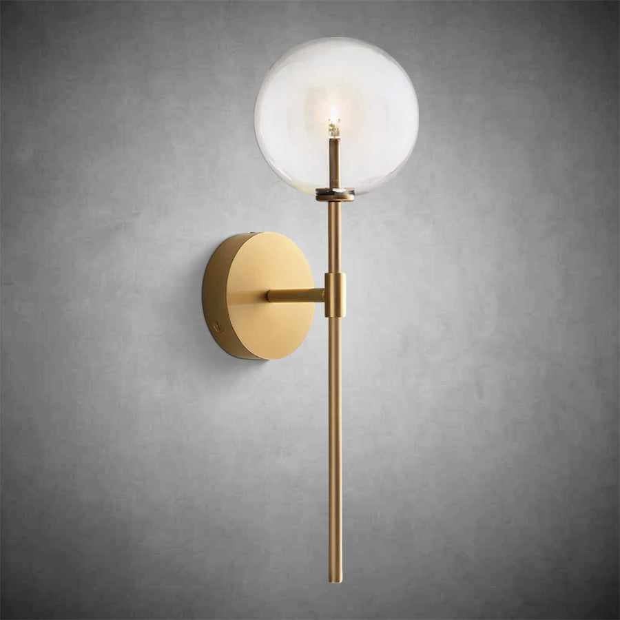 Glass Globe Sconce