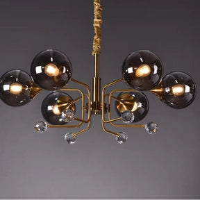 Glass Globes Chandelier|Sputnik Ceiling Fixtures Light|Magic Bean Mid Century Pendant
