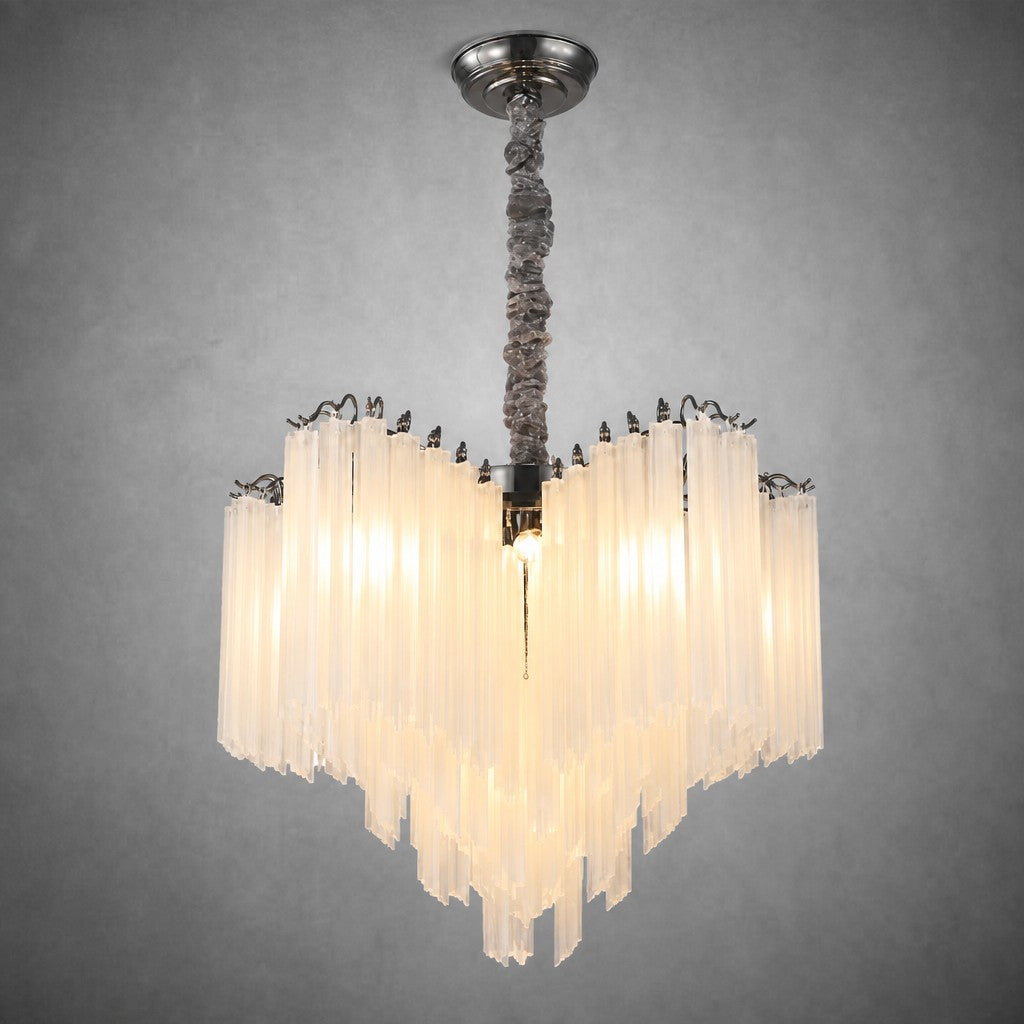 Glass Rod Chandelier