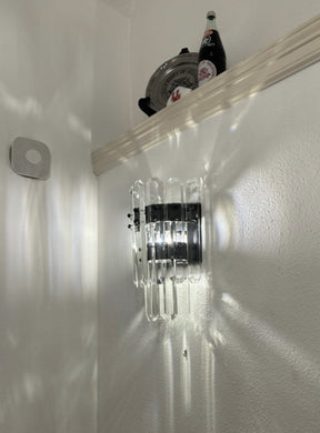 Gleam Crystal  Wall Sconce 16"