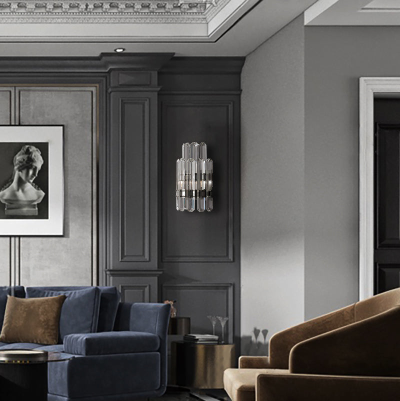 Gleam Crystal  Wall Sconce 16"