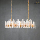 Gleam Series K9 Crystal Glass Linear Chandelier