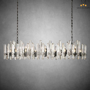 Gleam Series K9 Crystal Glass Linear Chandelier