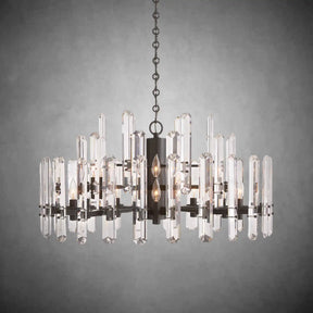 Gleam Series K9 Crystal Glass Round Chandelier 24" 36" 48"
