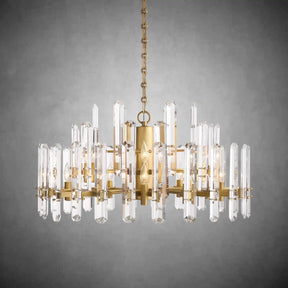 Gleam Series K9 Crystal Glass Round Chandelier 24" 36" 48"