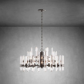 Gleam Series K9 Crystal Glass Round Chandelier 24" 36" 48"