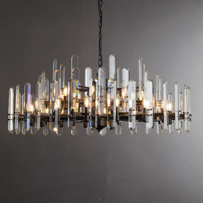 Gleam Series K9 Crystal Glass Round Chandelier 24" 36" 48"