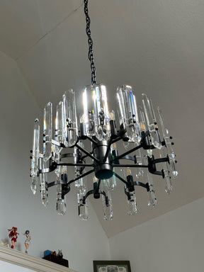 Gleam Series K9 Crystal Glass Round Chandelier 24" 36" 48"