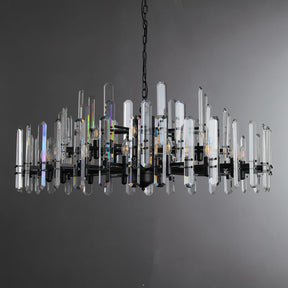Gleam Series K9 Crystal Glass Round Chandelier 24" 36" 48"