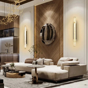 Grandeur Alabaster Linear Hallway Sconce