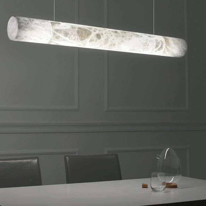 Grandeur Alabaster Linear Pendant Light, Bar Pendant Light