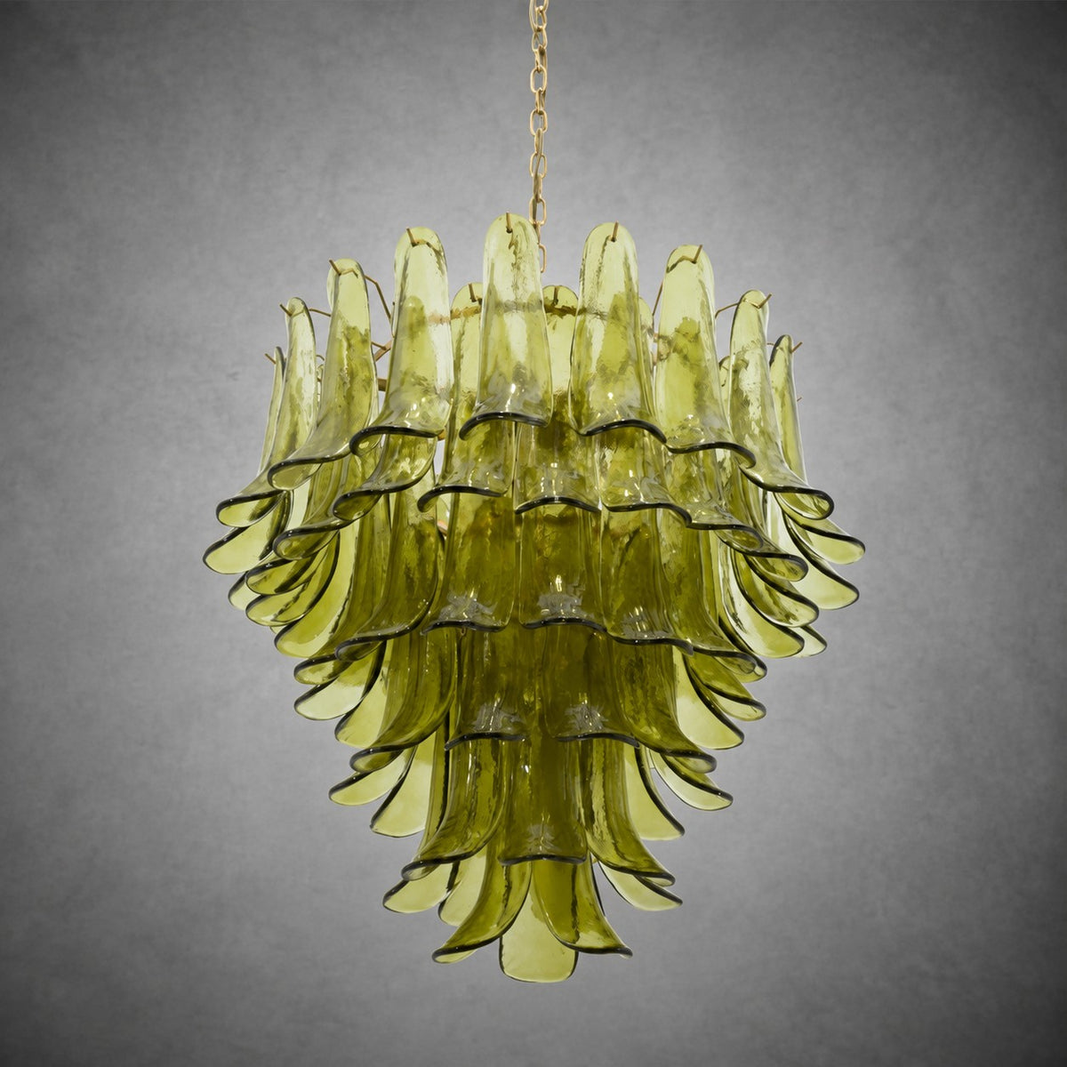 Green Petalo Murano Chandelier