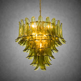 Green Petalo Murano Chandelier