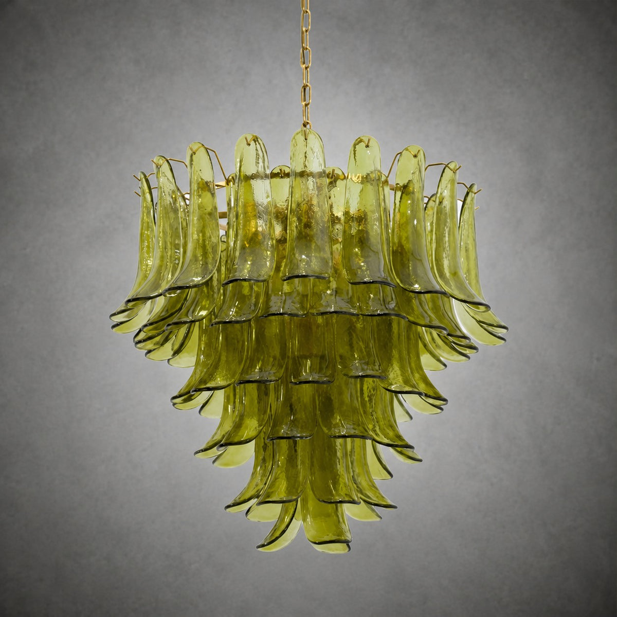 Green Petalo Murano Chandelier