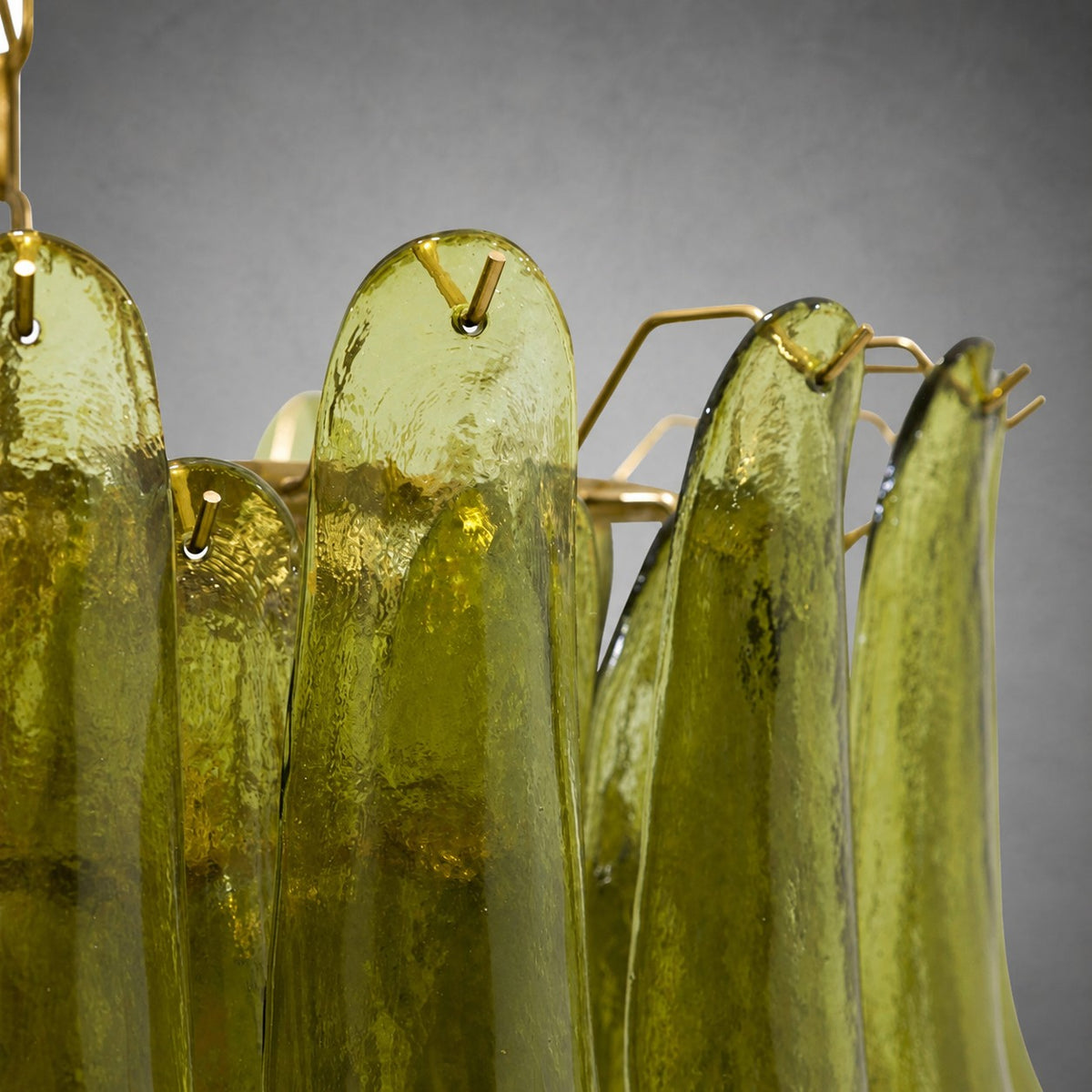 Green Petalo Murano Chandelier