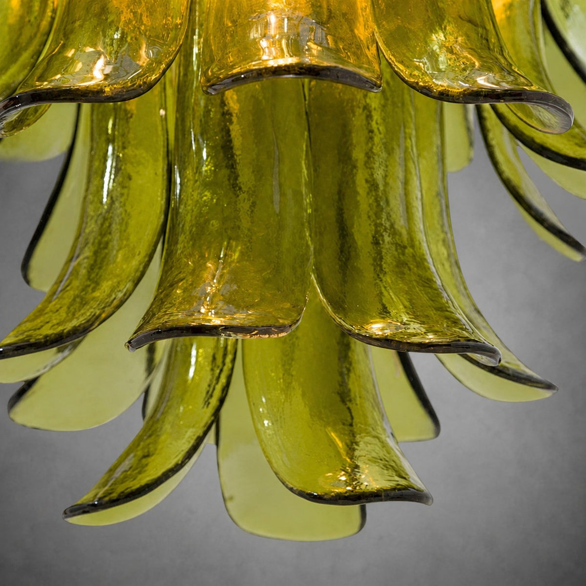 Green Petalo Murano Chandelier