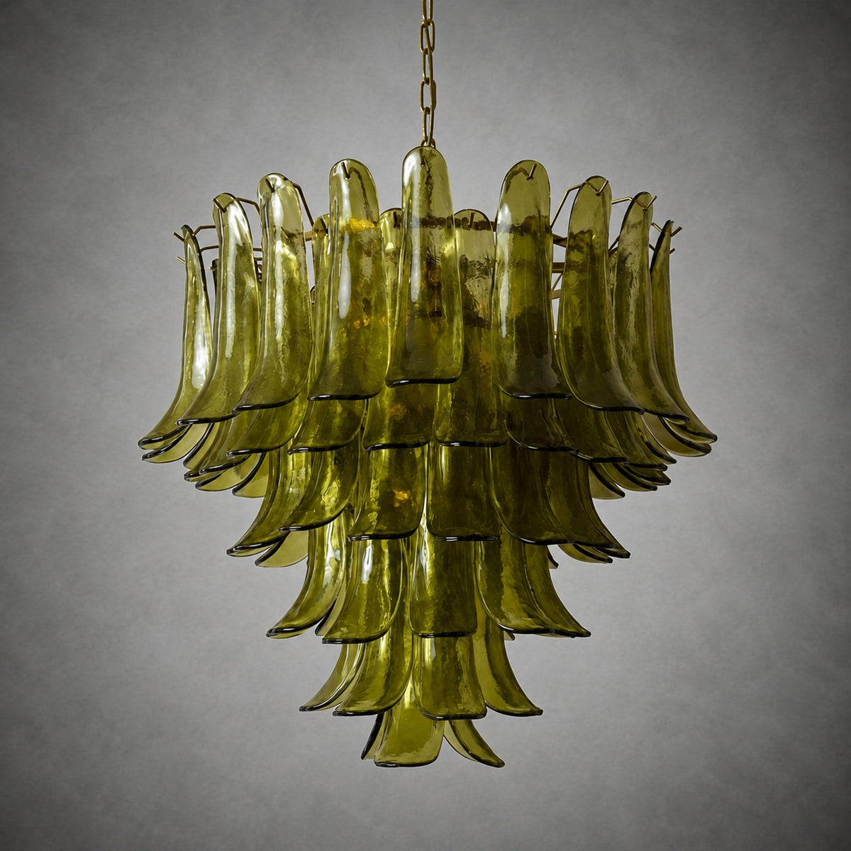 Green Petalo Murano Chandelier