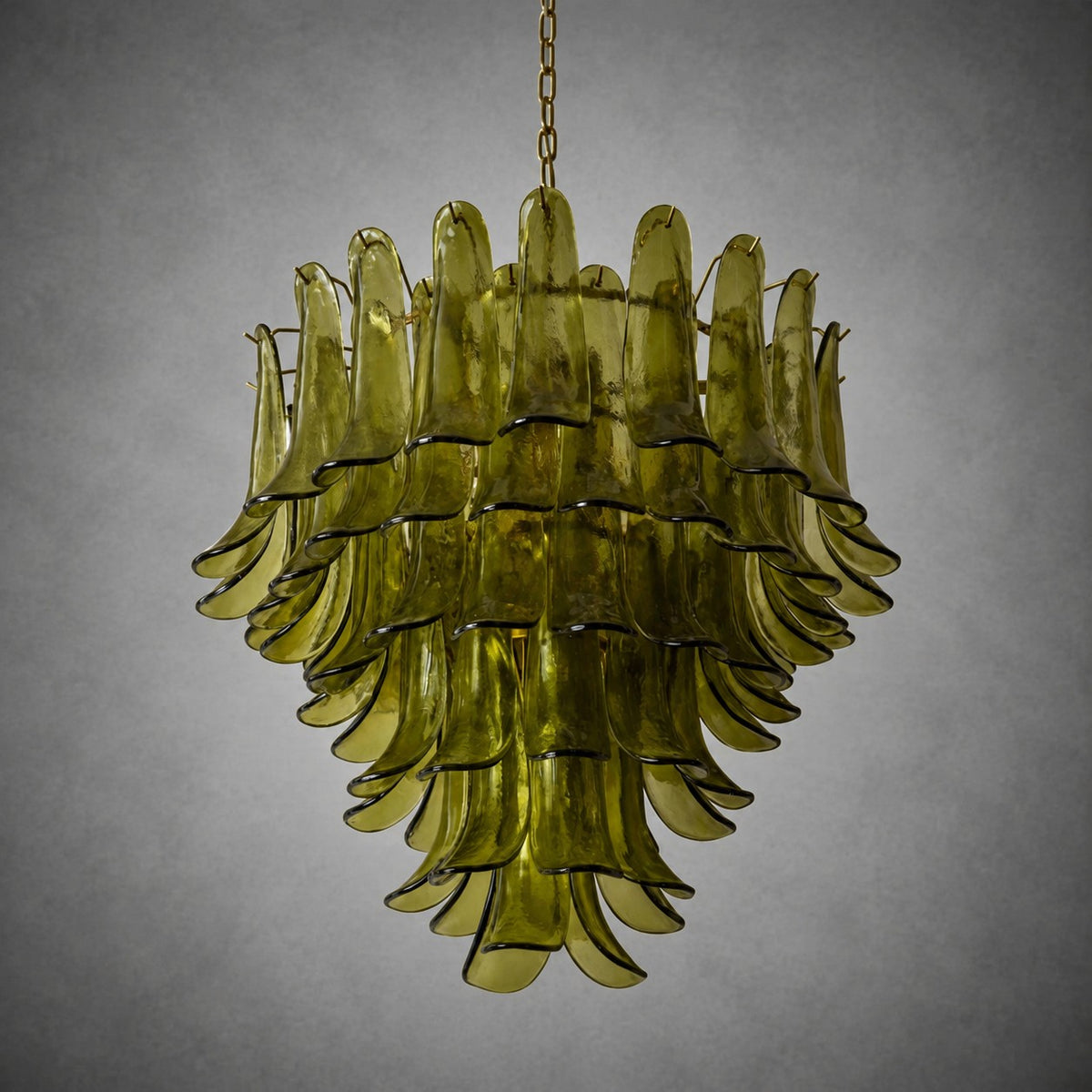 Green Petalo Murano Chandelier