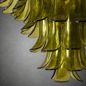 Green Petalo Murano Chandelier