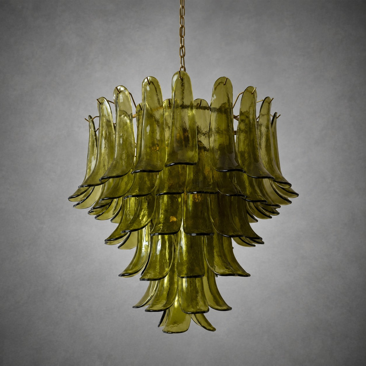 Green Petalo Murano Chandelier