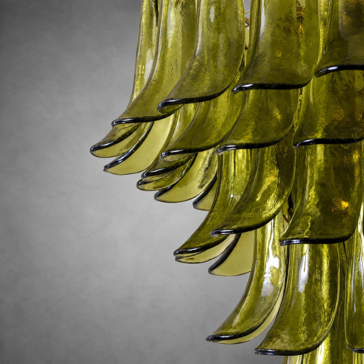 Green Petalo Murano Chandelier