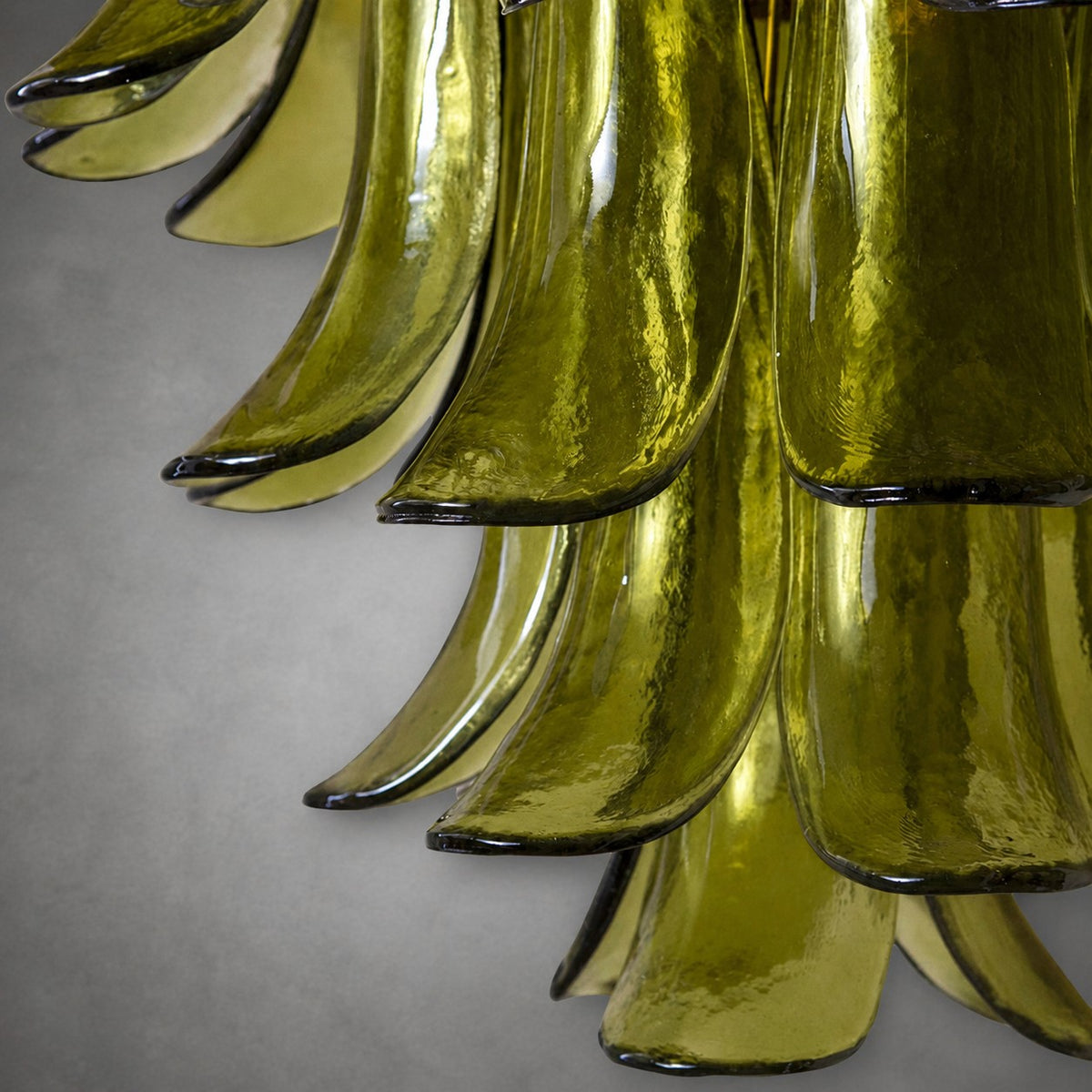 Green Petalo Murano Chandelier