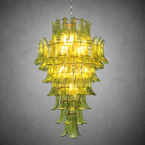 Green Petalo Murano Chandelier