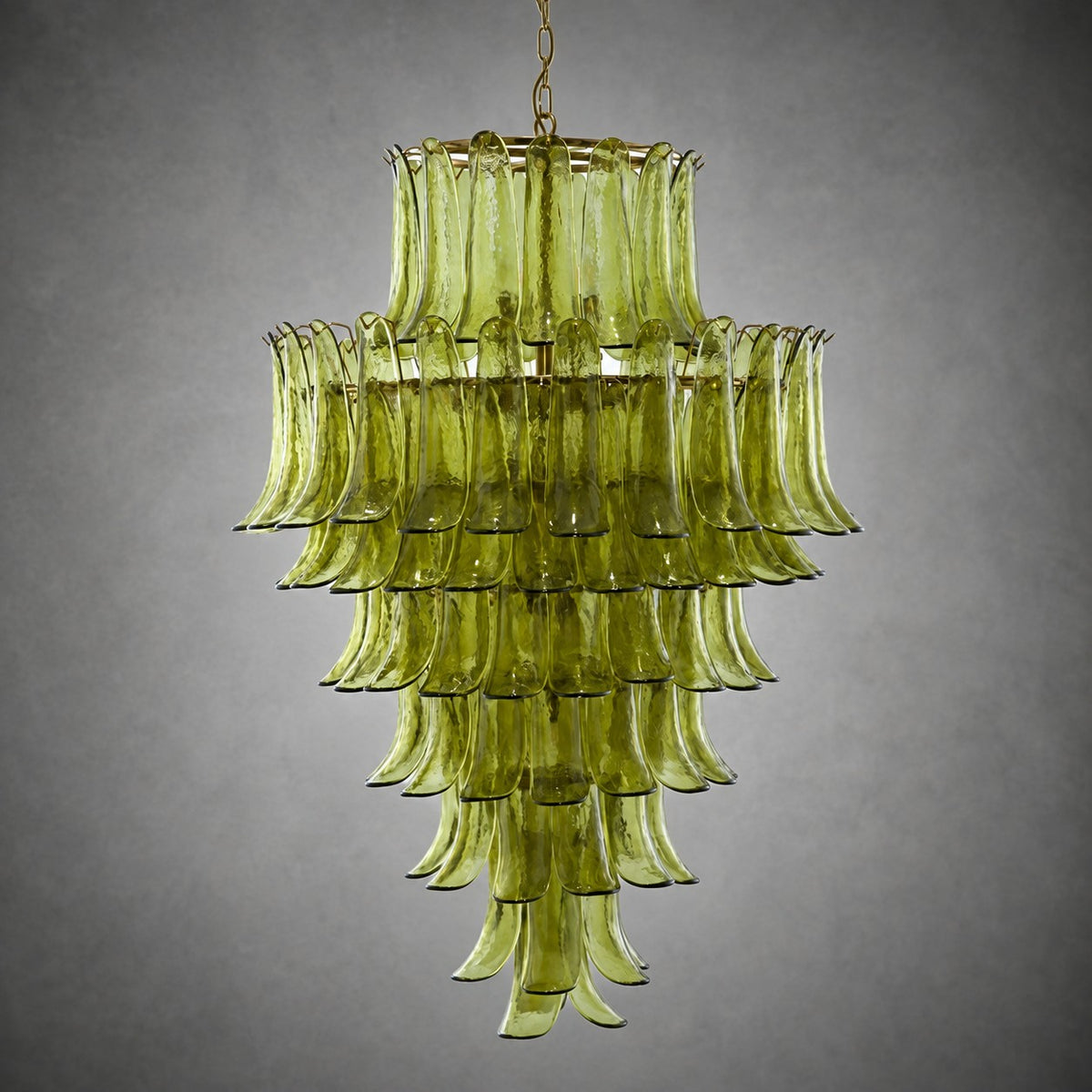 Green Petalo Murano Chandelier