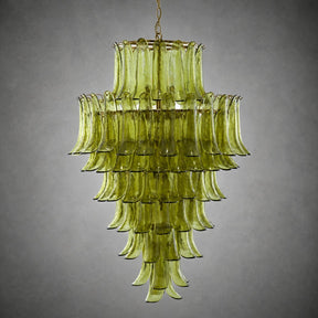 Green Petalo Murano Chandelier