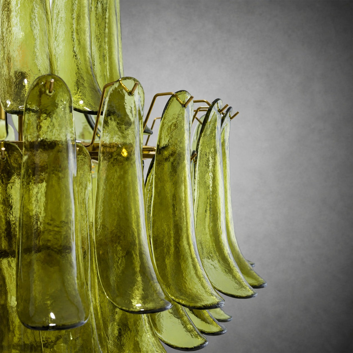 Green Petalo Murano Chandelier
