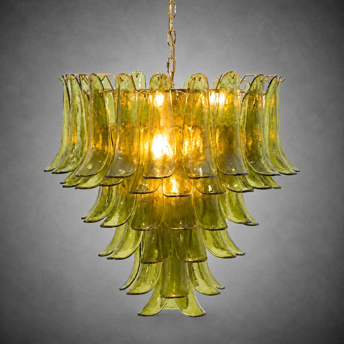 Green Petalo Murano Chandelier