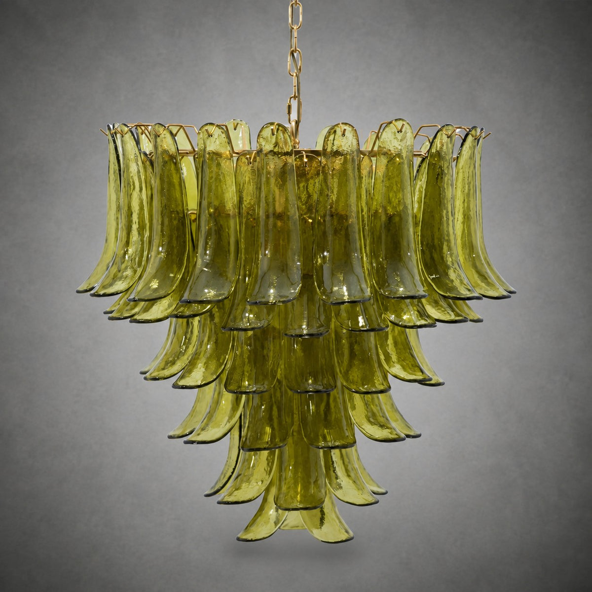 Green Petalo Murano Chandelier