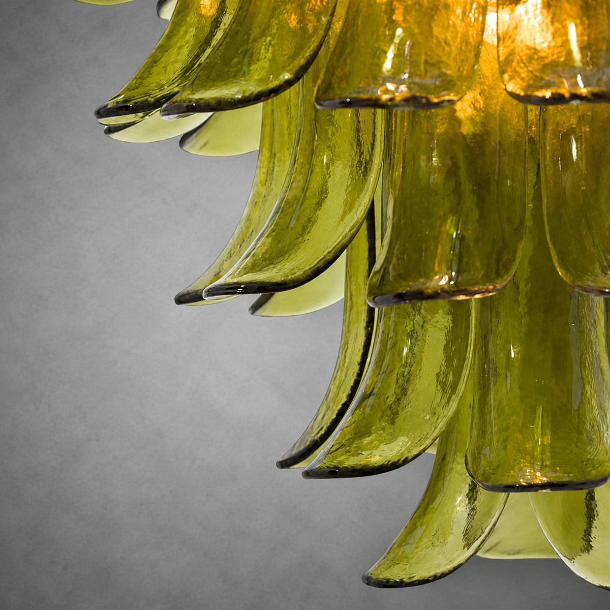 Green Petalo Murano Chandelier