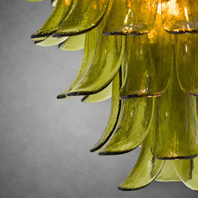 Green Petalo Murano Chandelier