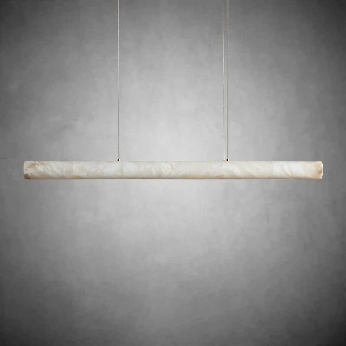 Halima Linear Alabaster LED Chandelier – 64&quot; &amp; 74&quot; Options