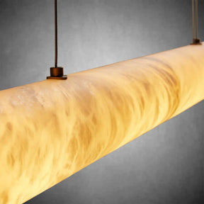 Halima Linear Alabaster LED Chandelier – 64" & 74" Options