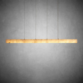 Halima Linear Alabaster LED Chandelier – 64" & 74" Options