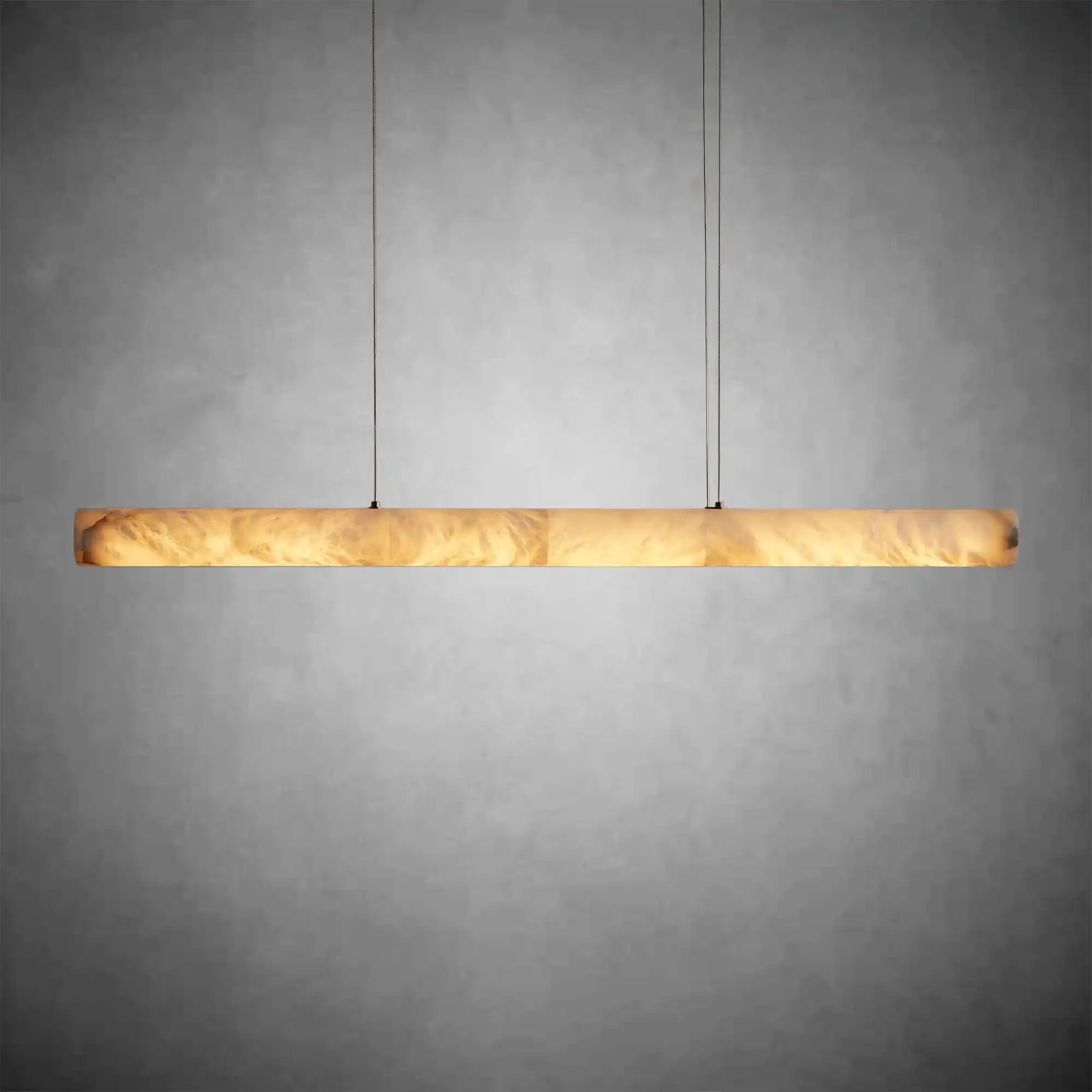 Halima Linear Alabaster LED Chandelier – 64" & 74" Options
