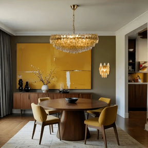 Hand Blown Tier Glass Large Murano Chandelier 24"31"40" - D60*H30CM/D23.62"*H11.81"Warm Light (3000K)AmberMerlinlamps