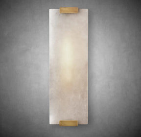 Hand-Carved Alabaster Grand Sconce