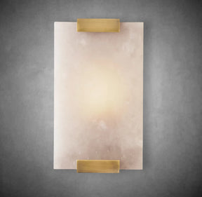Hand-Carved Alabaster Sconce
