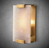 Hand-Carved Alabaster Sconce